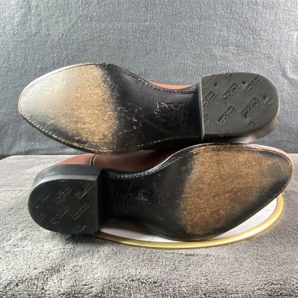 Tony Lama Men's Western Cowboy Boots Almond Toe Leather VM0004 Vaquero Brown 9D - Picture 8 of 12